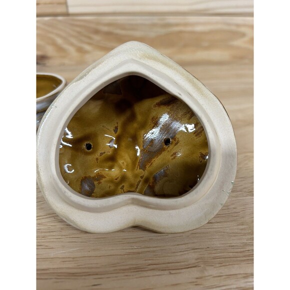 Kissing Frogs Ceramic Trinket Box With Lid Shiny Lusterware Finish - Picture 7 of 11